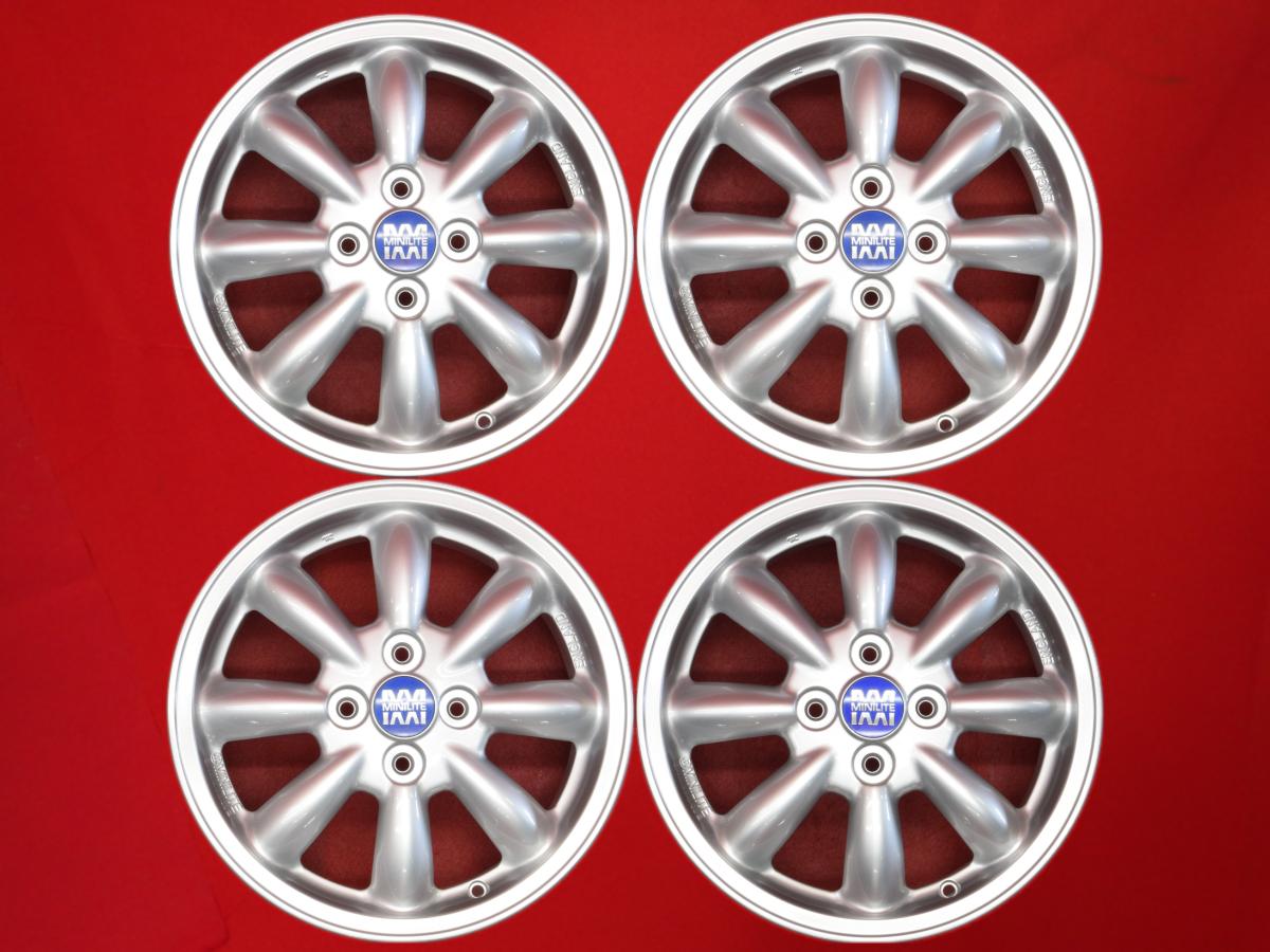 ダイハツ MINI LITE純正 4.5Jx15 +45 4/100 シルバー(銀色)系 ミニキャブ バン タウンボックス パレット ピクシス スペース パレット SW ミラ カスタム キャスト スタイル タント エグゼ ウェイク 135/80R12ベース ハイゼット ミラ エッセ キャスト アクティバ ソニカ ルク｜中古タイヤ・ホイールの太平タイヤ