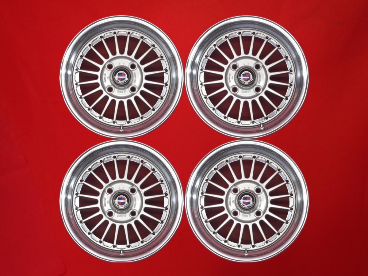 ALBINO フィン 2P 6.5Jx15 +12 4/114.3 ポリッシュ系 シルバー(銀色)系 スプリンタートレノ フェアレディZ レパード TR-X フローリアン マークII カリーナFR スカイライン カローラ レビン ガゼール｜中古タイヤ・ホイールの太平タイヤ