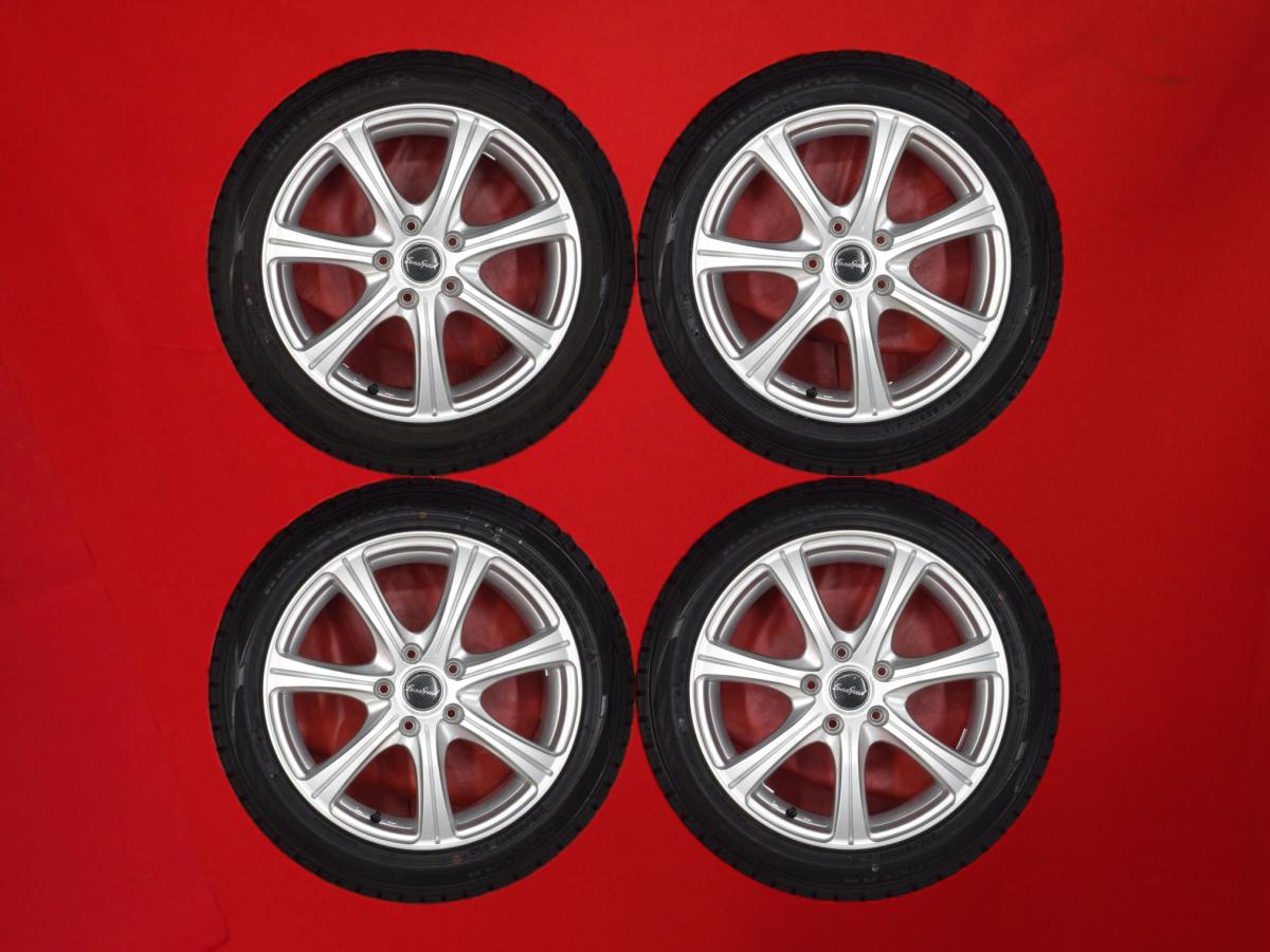 ダンロップ ウィンターマックス 02 WM02 DUNLOP WINTER MAXX 02 WM02 215/50R17 91Q 7スポークタイプ 1P 7Jx17 +55 5/114.3 シルバー(銀色)系 レヴォーグ ビアンテ|中古タイヤ・ホイールの太平タイヤ