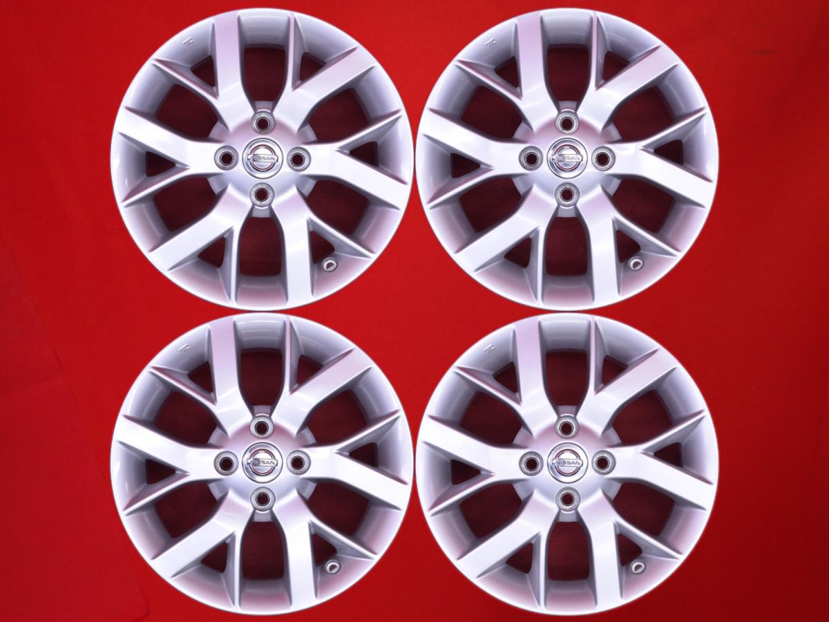 ノート (E12)純正15inch 5.5Jx15 +40 4/100 シルバー(銀色)系 ウイングロード キューブ キュービック マーチ キューブ ノート-eパワー ティーダ ティーダ ラティオ ノート｜中古タイヤ・ホイールの太平タイヤ