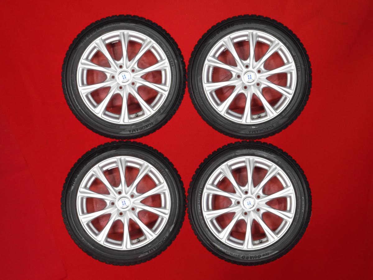 ヨコハマ アイスガード 5 プラス iG50 YOKOHAMA iceGUARD 5 PLUS iG50 215/50R17 91Q 5Wスポークタイプ 1P 7Jx17 +48 5/114.3 シルバー(銀色)系 ビアンテ レヴォーグ｜中古タイヤ・ホイールの太平タイヤ