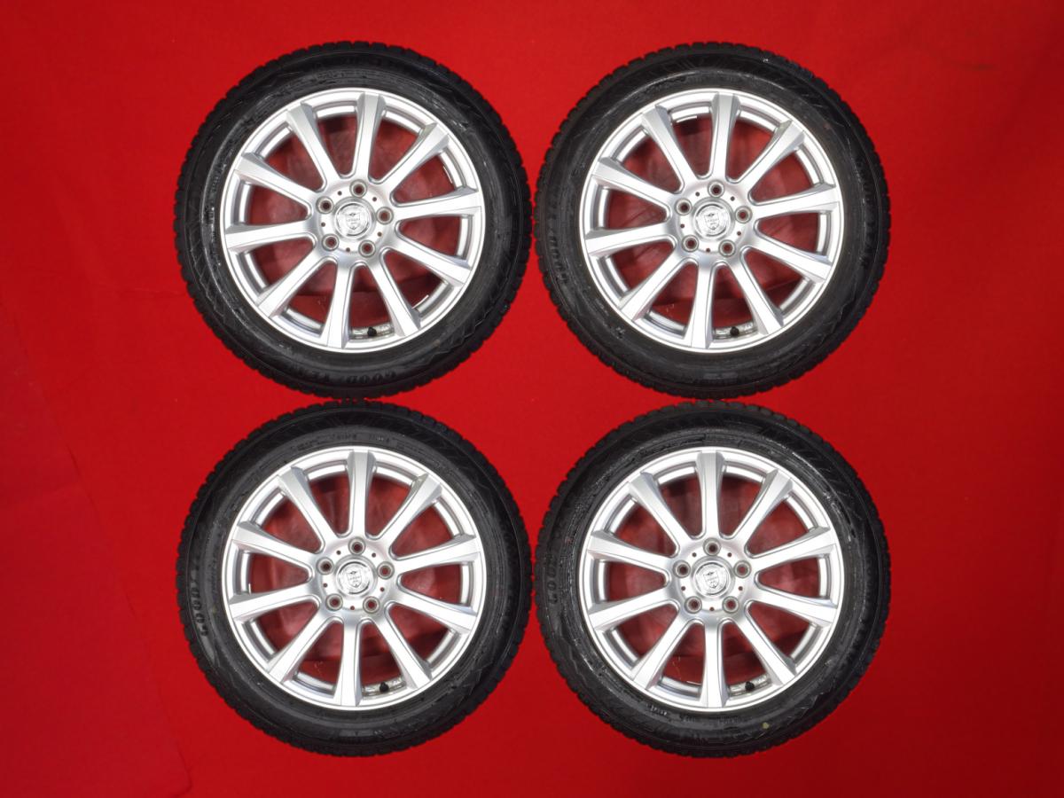 グッドイヤー アイスナビ 8 GOODYEAR ICENAVI 8 205/55R17 91Q 10スポークタイプ 1P 7Jx17 +40 5/114.3 シルバー(銀色)系 ノア ヴォクシー｜中古タイヤ・ホイールの太平タイヤ