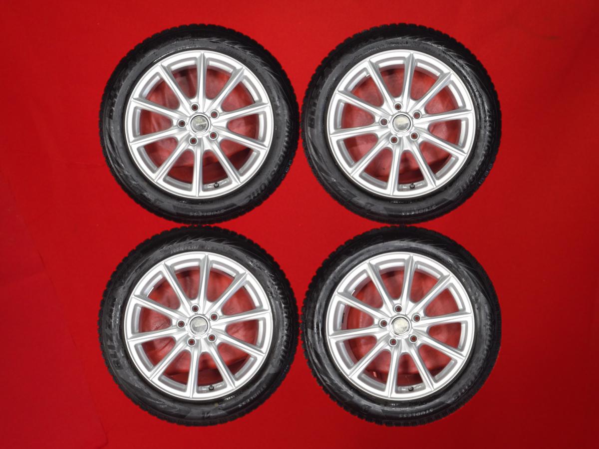 ブリヂストン ブリザック VRX2 BRIDGESTONE BLIZZAK VRX2 205/55R17 91Q 10スポークタイプ 1P 7Jx17 +45 5/114.3 シルバー(銀色)系 ノア ステップワゴン ステップワゴン スパーダ ヴォクシー ストリーム|中古タイヤ・ホイールの太平タイヤ