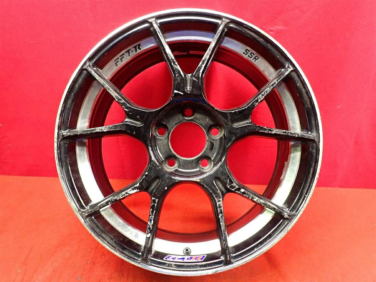 SSR GTX02 ジーティーエックスゼロツー 7.5Jx18 +48 5/114.3 ブラックポリッシュ(ブラック&ポリッシュ) ブラック(黒色)系｜中古タイヤ・ホイールの太平タイヤ