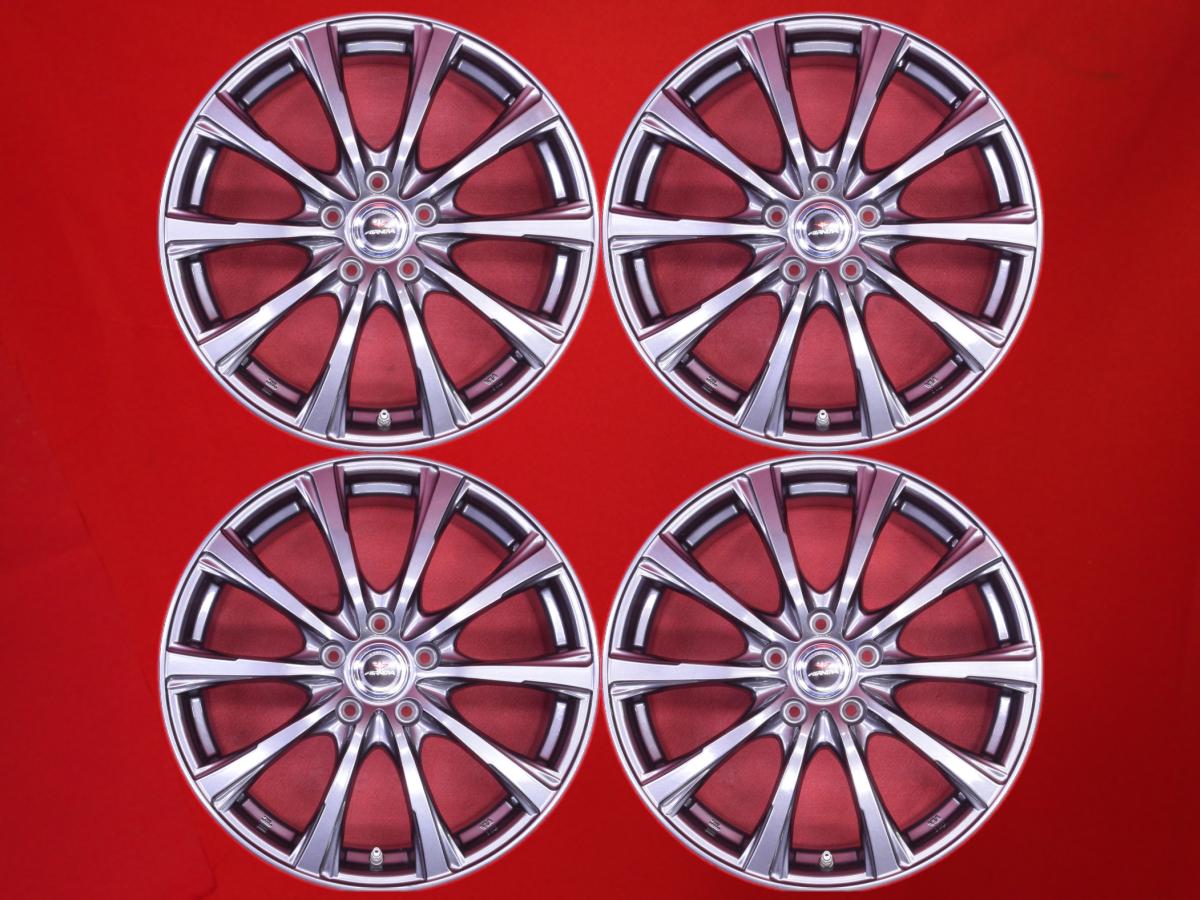 AIRNOVA(エアノヴァ) SB10(エスビーテン) 7.5Jx18 +38 5/114.3 ガンメタ系 アウトランダー PHEV カローラ クロス NX300 RAV4 NX200t ヴェルファイア カムリ ノア デリカ D:5 ヴォクシー エクリプスクロス ハリアー ES300h アルファード エクストレイル NX300h｜中古タイヤ・ホイールの太平タイヤ