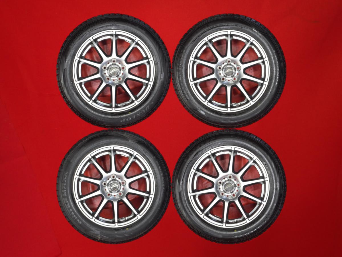 ダンロップ ウィンターマックス 02 WM02 DUNLOP WINTER MAXX 02 WM02 225/55R17 97Q 10スポークタイプ 1P 7Jx17 +53 5/114.3 ガンメタ系 アテンザ マツダ6 レガシィ B4|中古タイヤ・ホイールの太平タイヤ