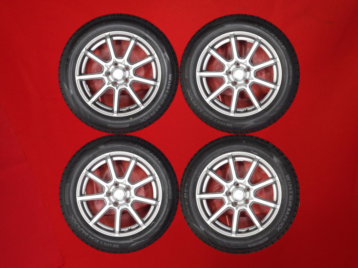 ダンロップ ウィンターマックス 02 WM02 DUNLOP WINTER MAXX 02 WM02 225/55R17 97Q 9スポークタイプ 1P 7Jx17 +48 5/114.3 ガンメタ系 アテンザ｜中古タイヤ・ホイールの太平タイヤ