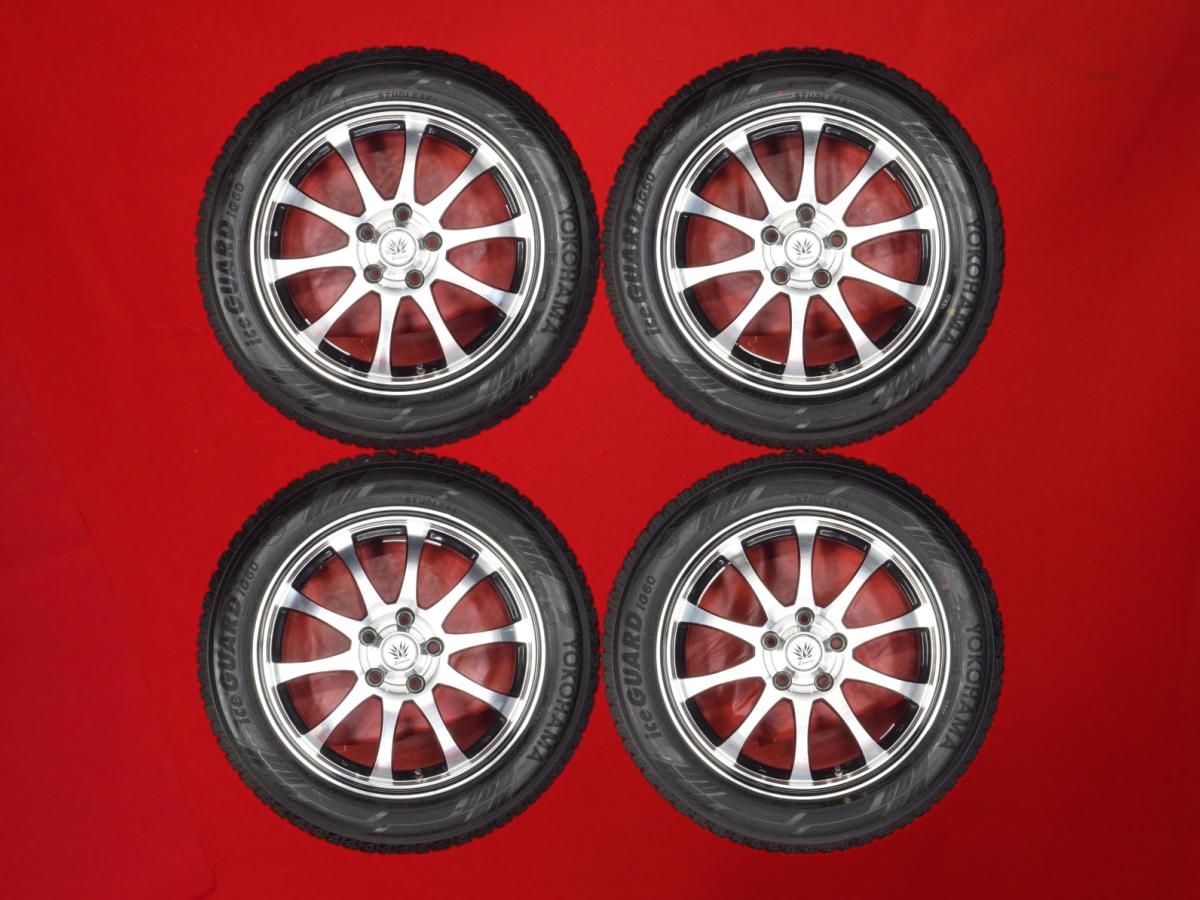 ヨコハマ アイスガード 6 iG60 YOKOHAMA iceGUARD 6 iG60 215/55R17 94Q 10スポークタイプ 1P 7Jx17 +38 5/114.3 ブラックポリッシュ(ブラック&ポリッシュ) ティアナ グランディス エスティマ デリカ D:5 アルティス ジューク アベンシス ワゴン カムリ HS250h キックス ク|中古タイヤ・ホイールの太平タイヤ