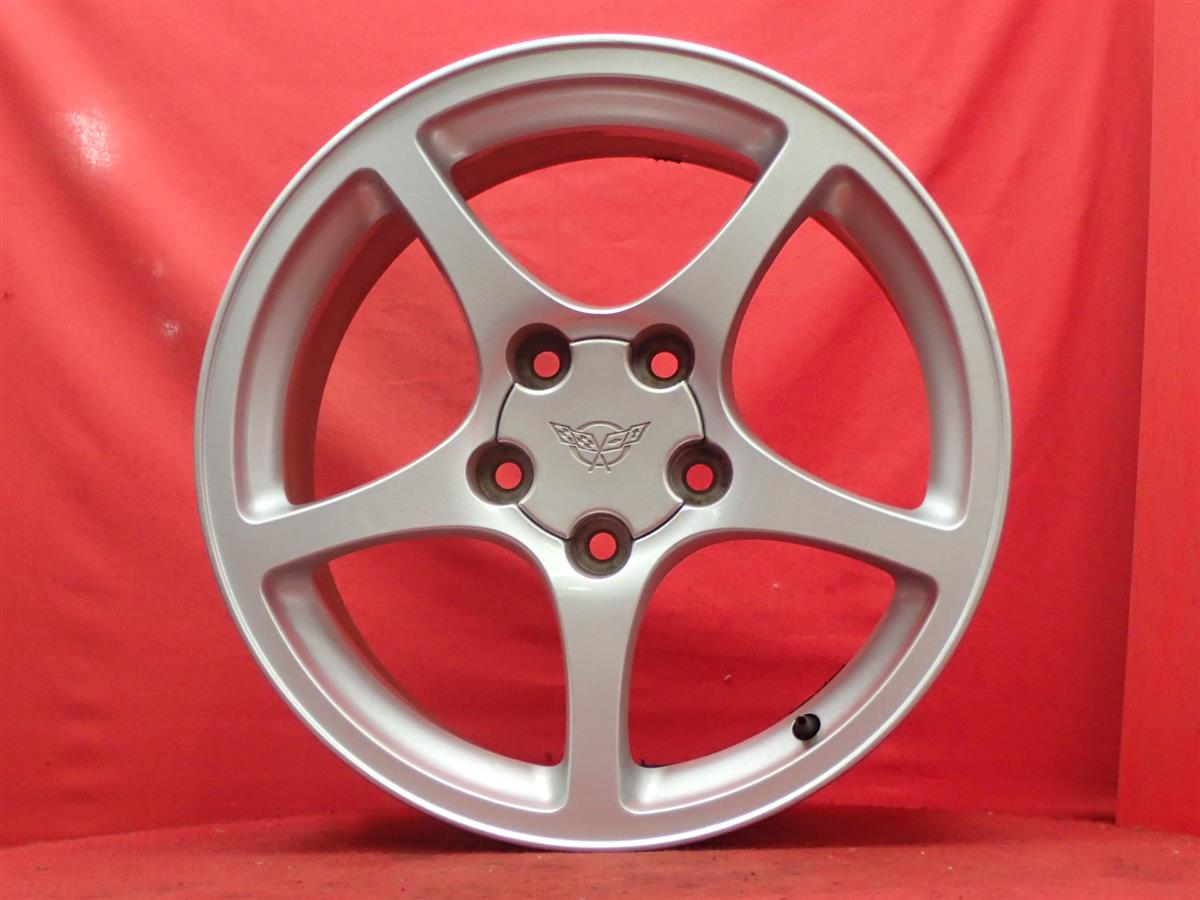 コルベット C5純正5スポーク 8.5Jx17 +58 5/120.65 シルバー(銀色)系 コルベット