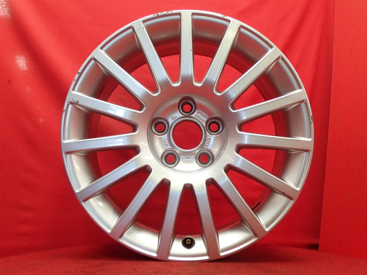 アウディ A6(4F)純正17inch 8Jx17 +48 5/112 シルバー(銀色)系
