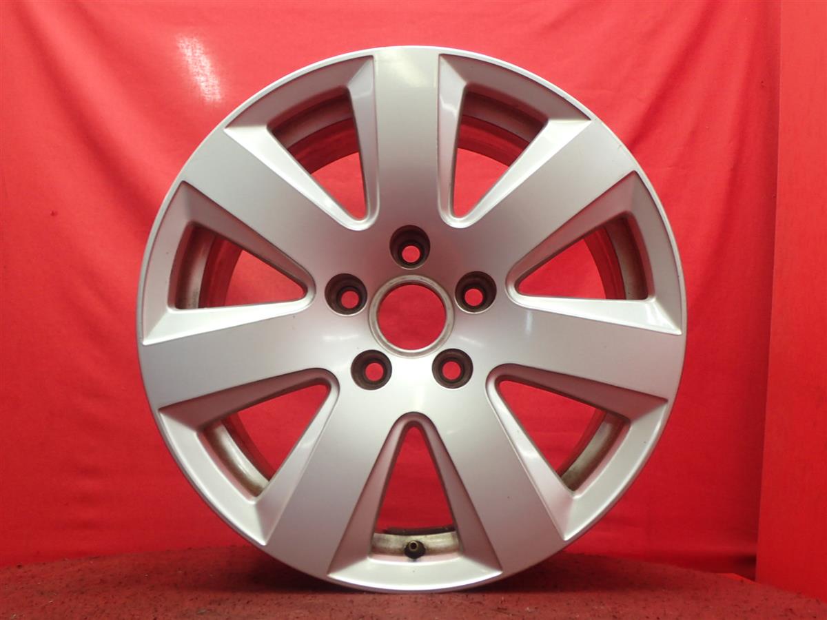 アウディ A6(4F)純正16inch 7.5Jx16 +45 5/112 シルバー(銀色)系
