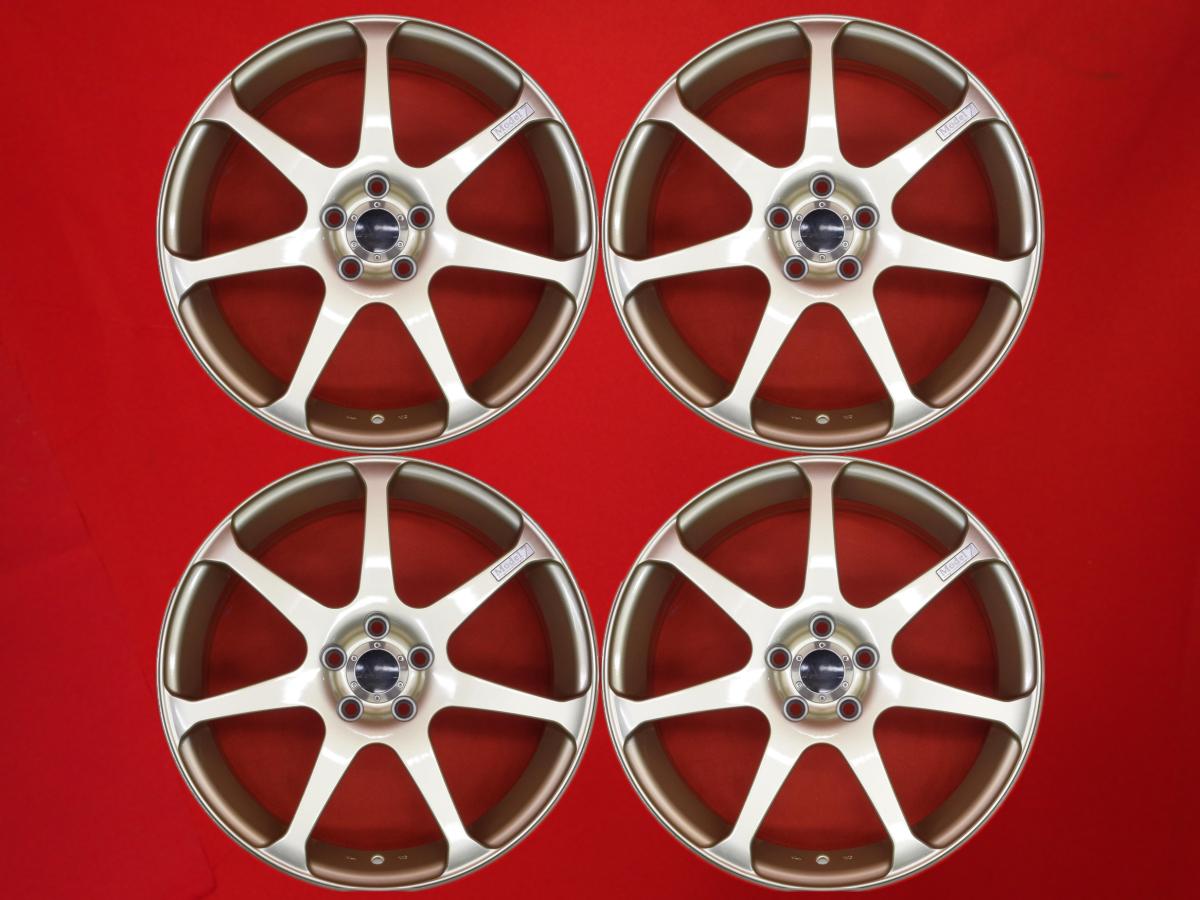 AVS モデル7 7Jx17 +50 5/100 ゴールド(金色)系 レガシィ B4 インプレッサ XV 86 BRZ カローラ レガシィ ツーリング ワゴン プリウス インプレッサ G4 レガシィ アウトバック フォレスター インプレッサ スポーツ プリウスPHV インプレッサ アネシス｜中古タイヤ・ホイールの太平タイヤ