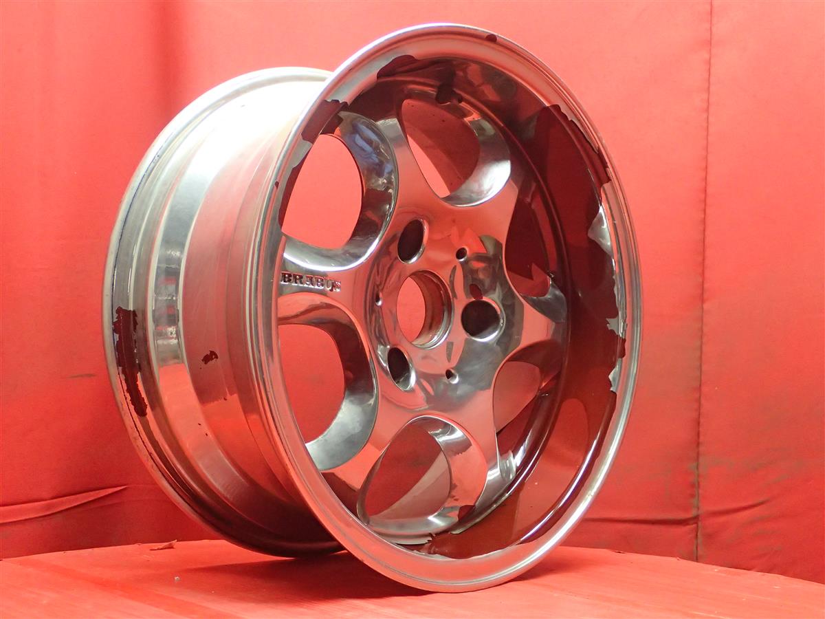 楽天市場 Brabus ブラバス モノブロック Iv 1p 6 5jx15 0 3 112 スーパーメタルコーティング系 メッキ色の塗装 中古タイヤ ホイールの太平タイヤ