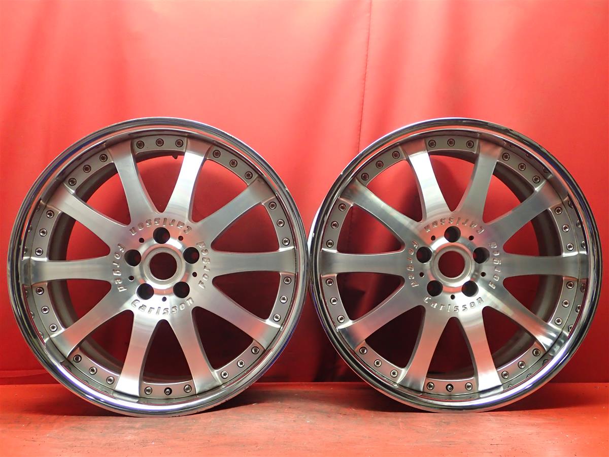 カールソン 2/10 ULTRALIGHT ウルトラライト 9.5Jx20 +40 5/114.3 メッキ シルバーポリッシュ(シルバー&ポリッシュ)|中古タイヤ・ホイールの太平タイヤ