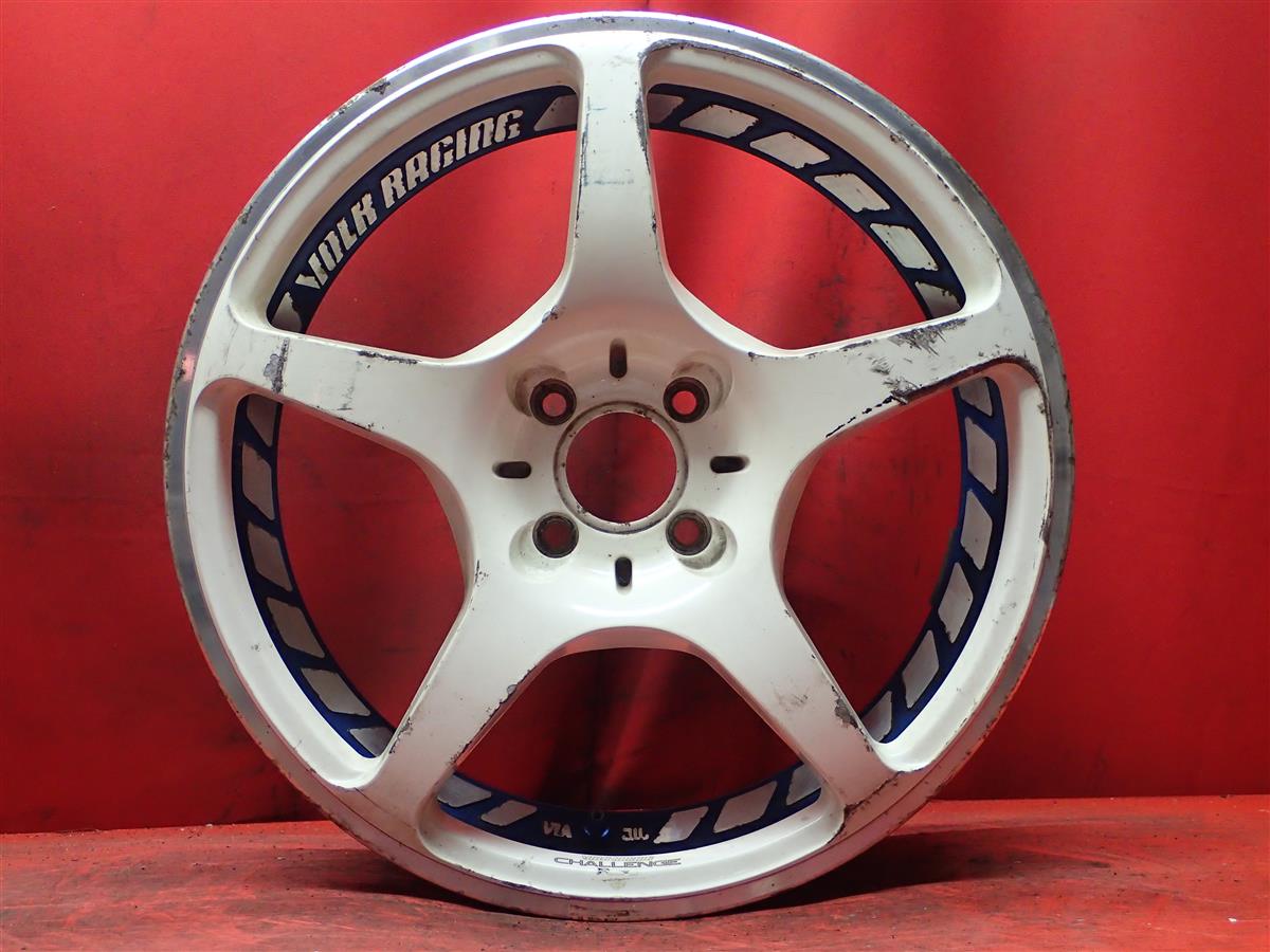 VOLK RACING(ボルクレーシング) チャレンジ 7Jx17 +44 4/100 ポリッシュ系 ホワイト(白色)系｜中古タイヤ・ホイールの太平タイヤ