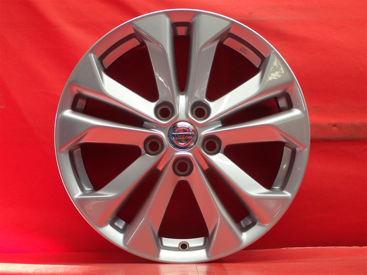 中古 シビック ホイール 17インチ 4本セット ホイール 5 114 3 エクストレイル 32系 純正5wスポーク 7jx17 45 5 114 3 シルバー 銀色 系 エルグランド シビック タイプr リーフ デュアリス エクストレイル シビック ジューク 中古タイヤ ホイールの太平タイヤ