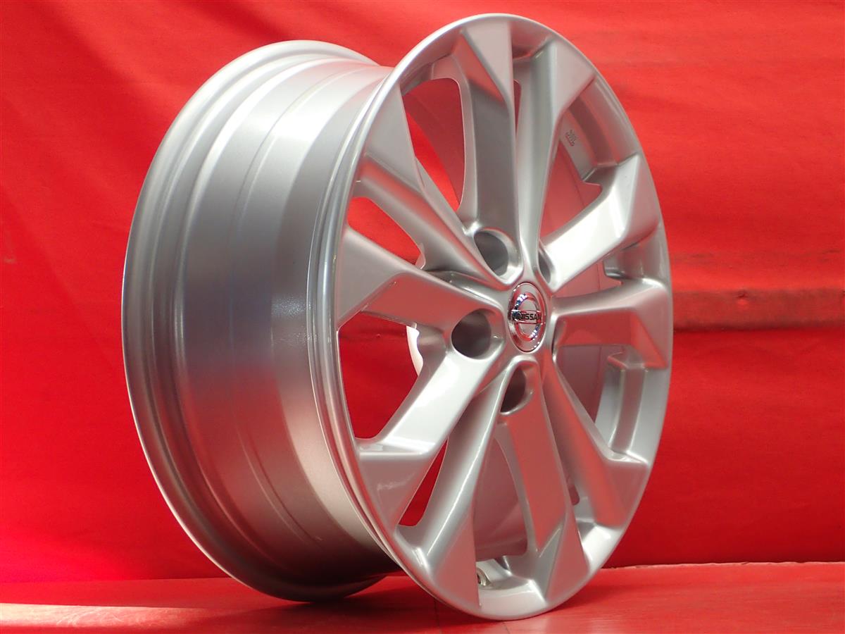 中古 シビック ホイール 17インチ 4本セット ホイール 5 114 3 エクストレイル 32系 純正5wスポーク 7jx17 45 5 114 3 シルバー 銀色 系 エルグランド シビック タイプr リーフ デュアリス エクストレイル シビック ジューク 中古タイヤ ホイールの太平タイヤ