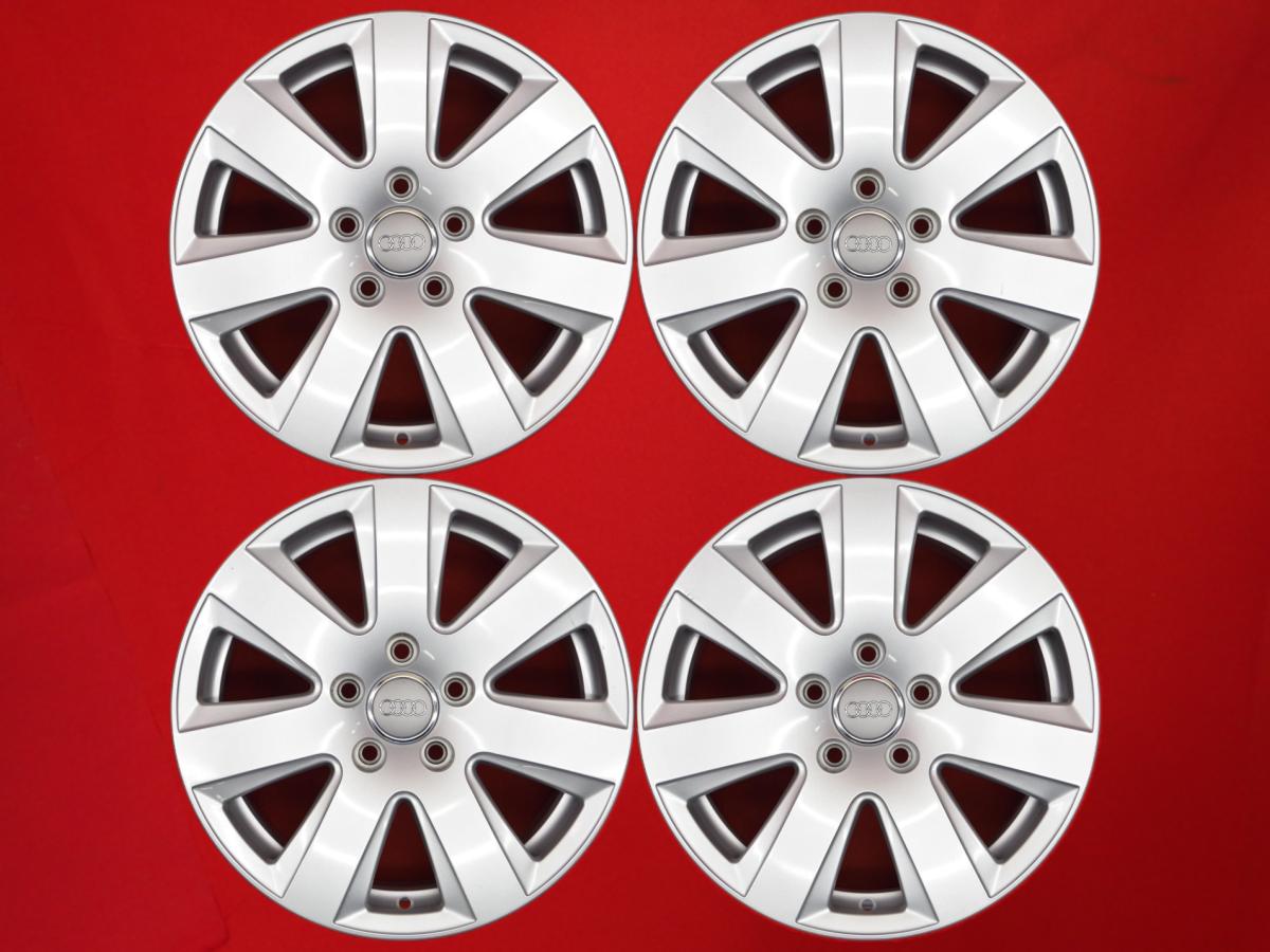 アウディ A6(4F)純正16inch 7.5Jx16 +45 5/112 シルバー(銀色)系 A4 アバント A4