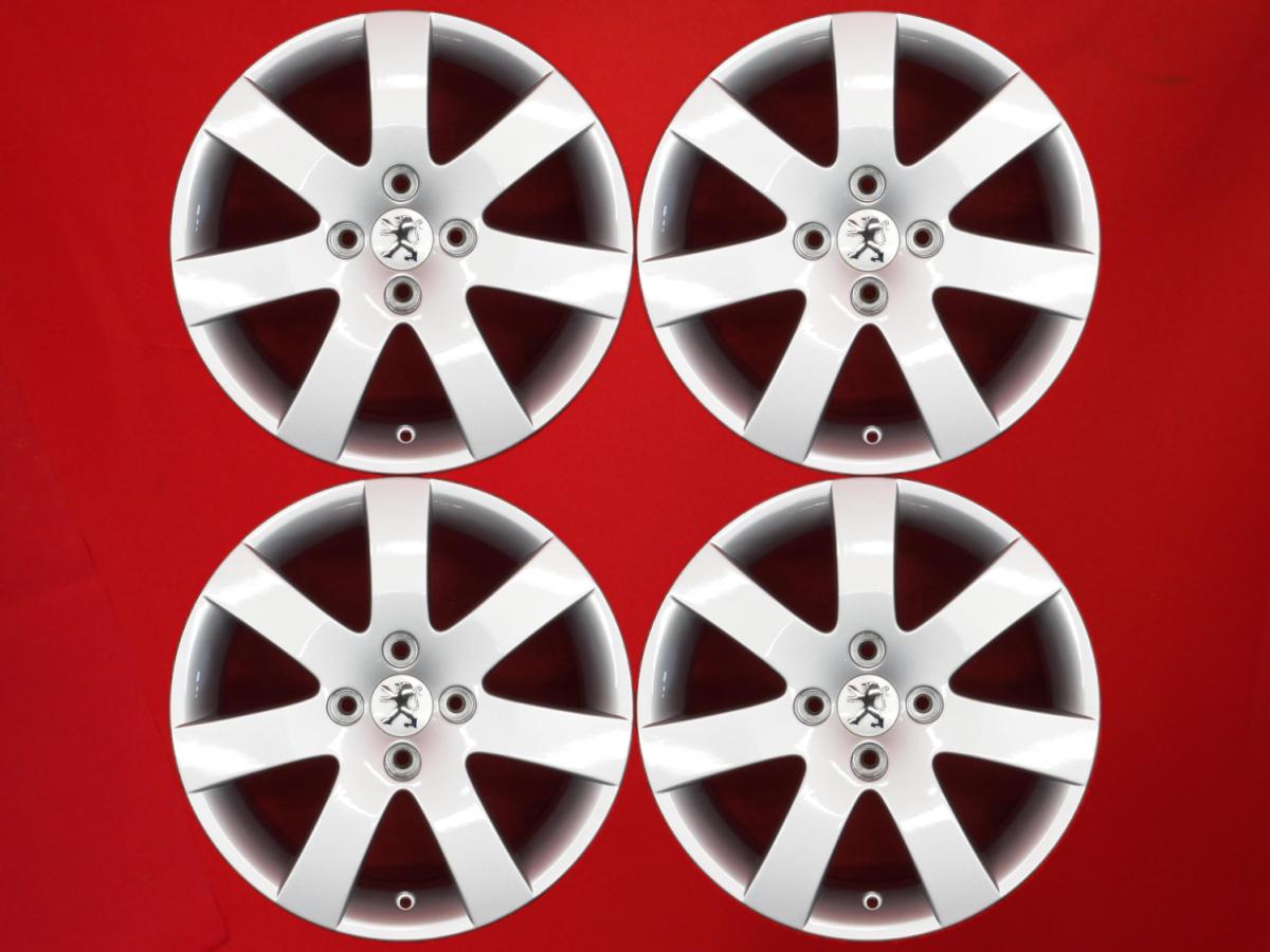 プジョー 308純正7スポーク 7Jx16 +32 4/108 シルバー(銀色)系 307SW 308SW 206SW 207CC 307 308CC 206 307CC 207 308 206CC 207SW 32,175円