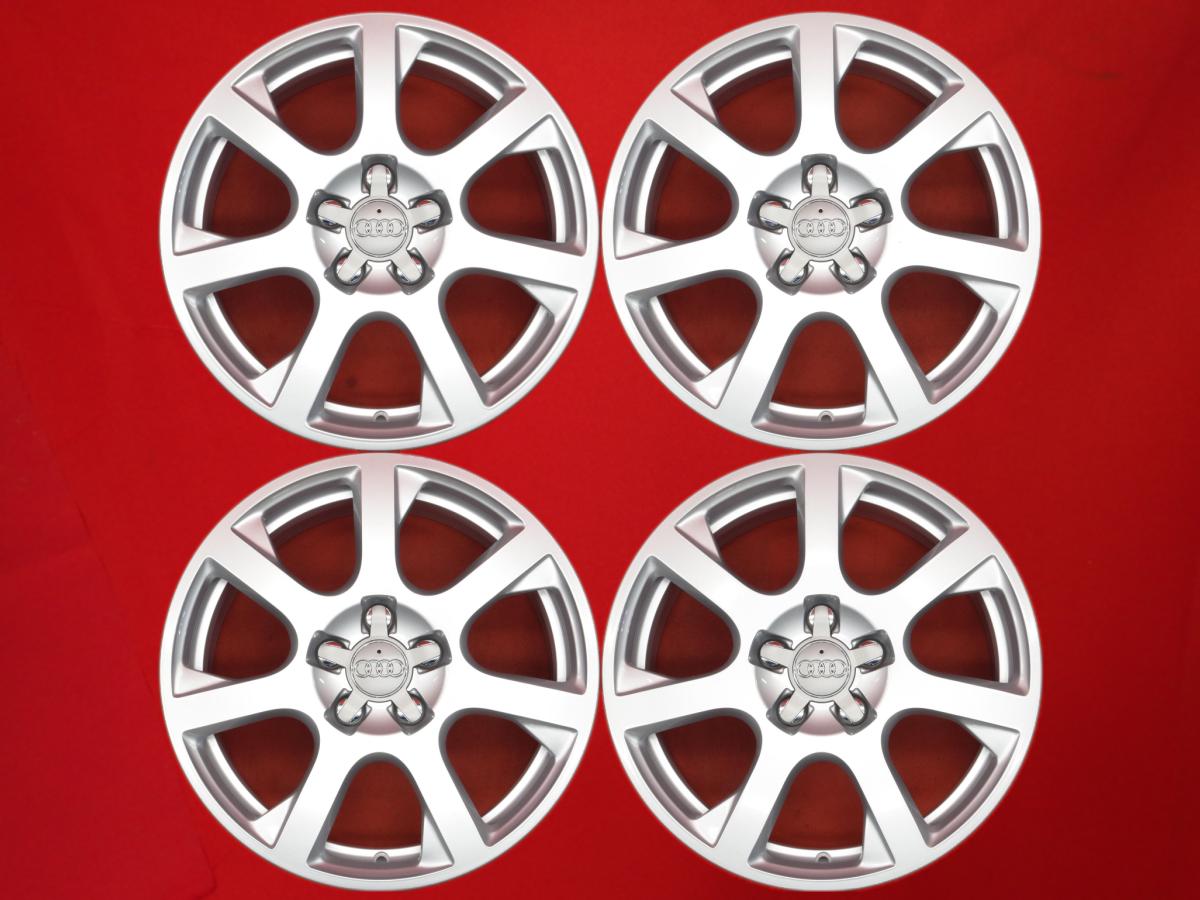 アウディ 純正7-arm design(7アーム デザイン) 17inch 7Jx17 +37 5/112 シルバー(銀色)系 A3 Q5 Q3 A4 アバント A6 アバント｜中古タイヤ・ホイールの太平タイヤ