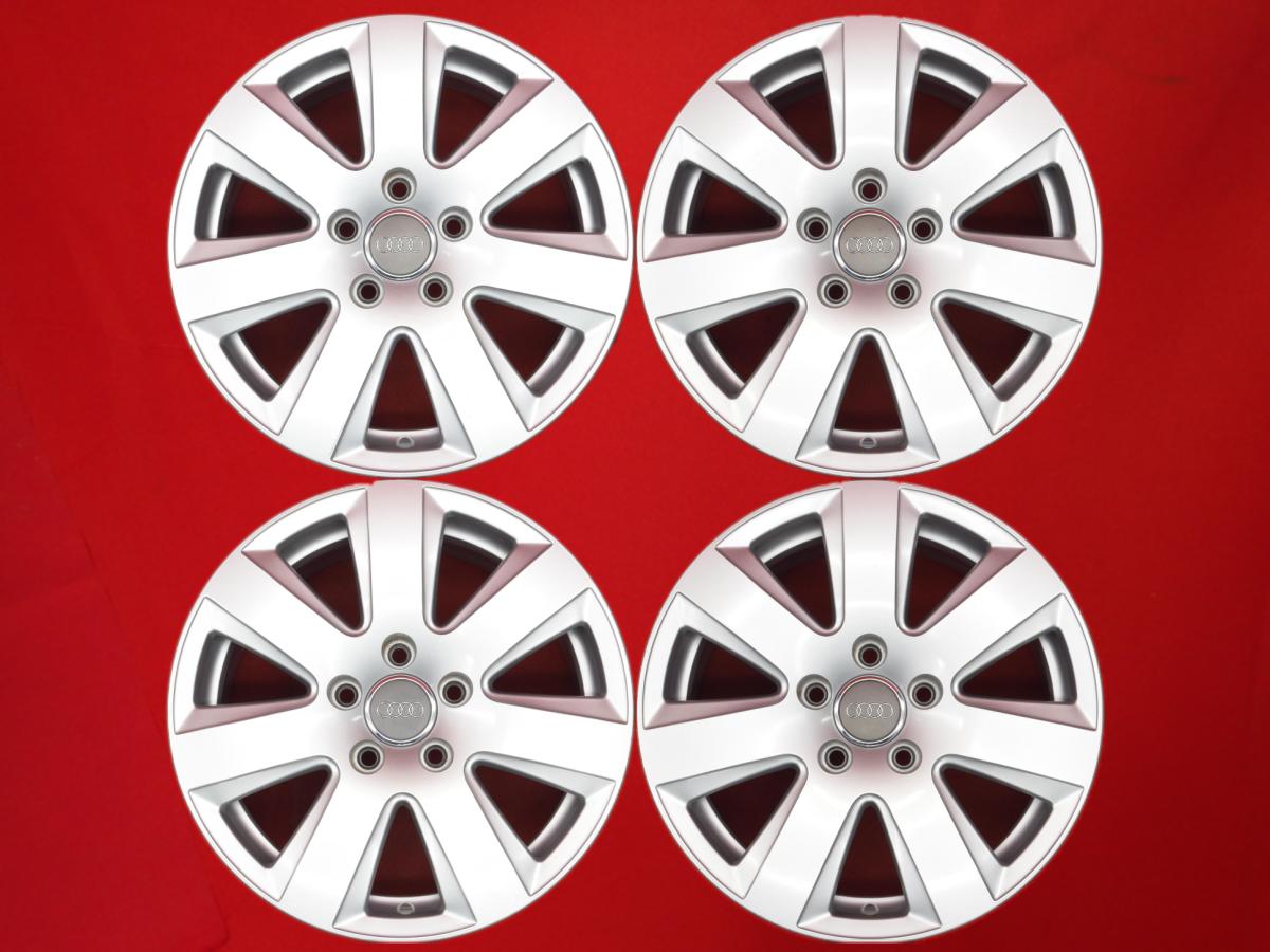 アウディ A6(4F)純正16inch 7.5Jx16 +45 5/112 シルバー(銀色)系 A4 アバント A6 アバント