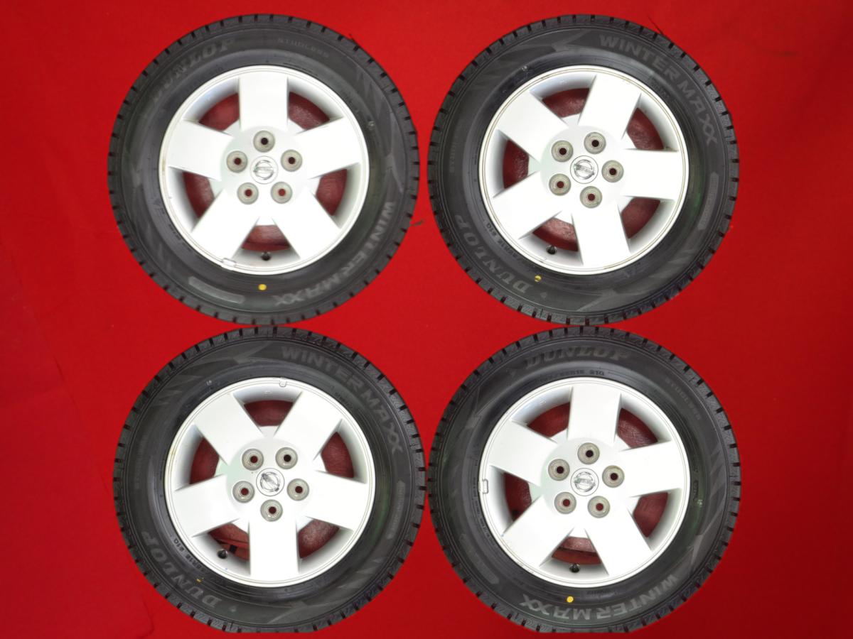 ダンロップ ウィンター MAXX 02(WM02) DUNLOP WINTER MAXX 02 195/65R15 91Q セレナ (C24系)純正5本スポーク 5.5Jx15 +45 5/114.3 シルバー(銀色)系 セレナ｜中古タイヤ・ホイールの太平タイヤ 30,030円