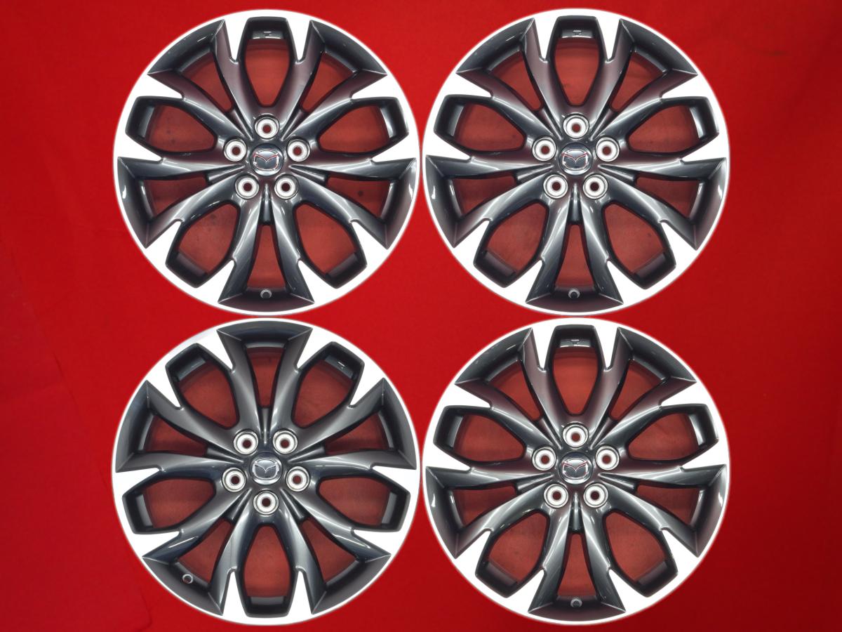 CX-8純正19インチ7Jインセット45 PCD114.3-5H！中古ホイール4本セット