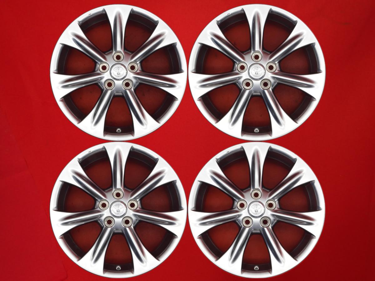 ハリアー (30-35W)AIRS純正7スポーク 7Jx18 +35 5/114.3 ハイパーブラック RAV4 ヴェルファイア サイ ハリアー アルファード｜中古タイヤ・ホイールの太平タイヤ