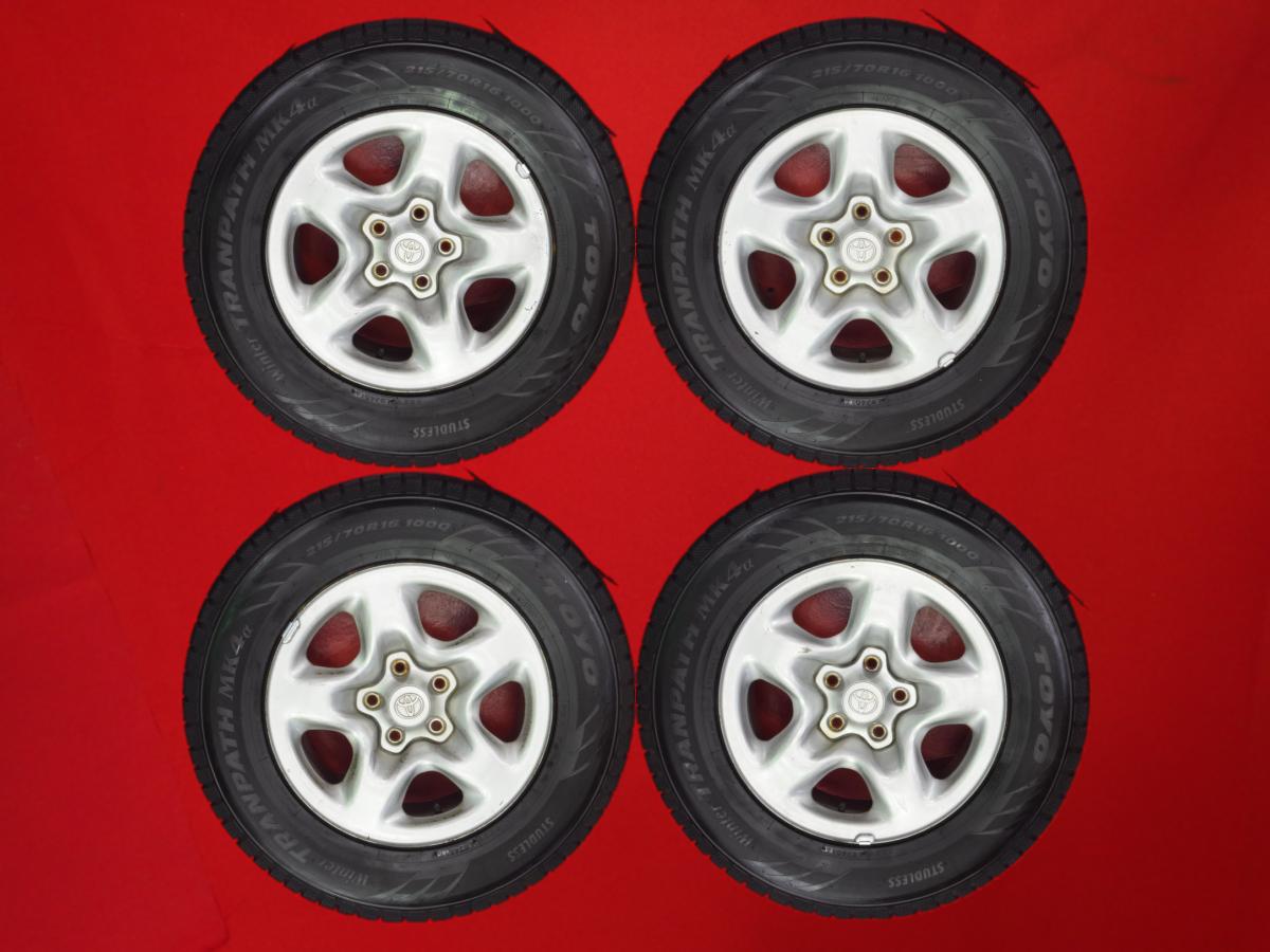 トーヨー ウィンタートランパス MK4α TOYO WINTER TRANPATH MK4α 215/70R16 100Q ハリアー 純正スチール〈センターハブキャップ付〉 6.5Jx16 +35 5/114.3 シルバー(銀色)系 RAV4 クルーガー ハリアー