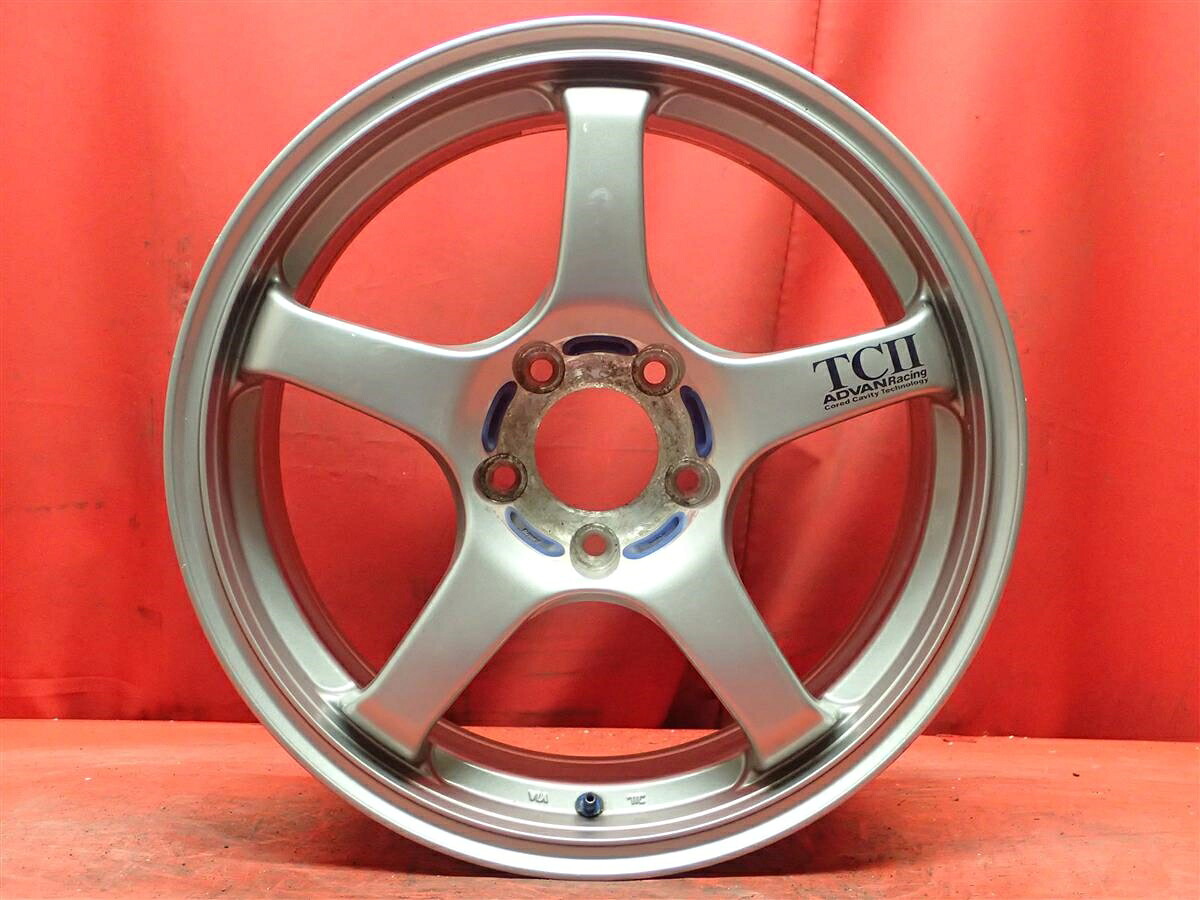 ADVAN(アドバン) TC II 7.5Jx17 +31 5/114.3 ガンメタ系 ガンメタポリッシュ(ガンメタ&ポリッシュ)|中古タイヤ・ホイールの太平タイヤ