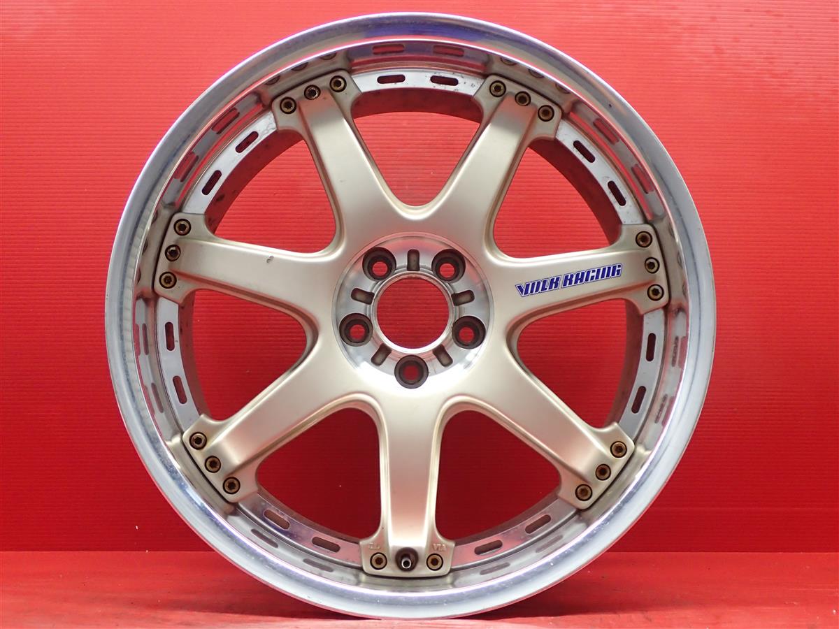 VOLK RACING(ボルクレーシング) GT-7 8Jx18 +44 5/100 ポリッシュ系 ゴールド(金色)系｜中古タイヤ・ホイールの太平タイヤ