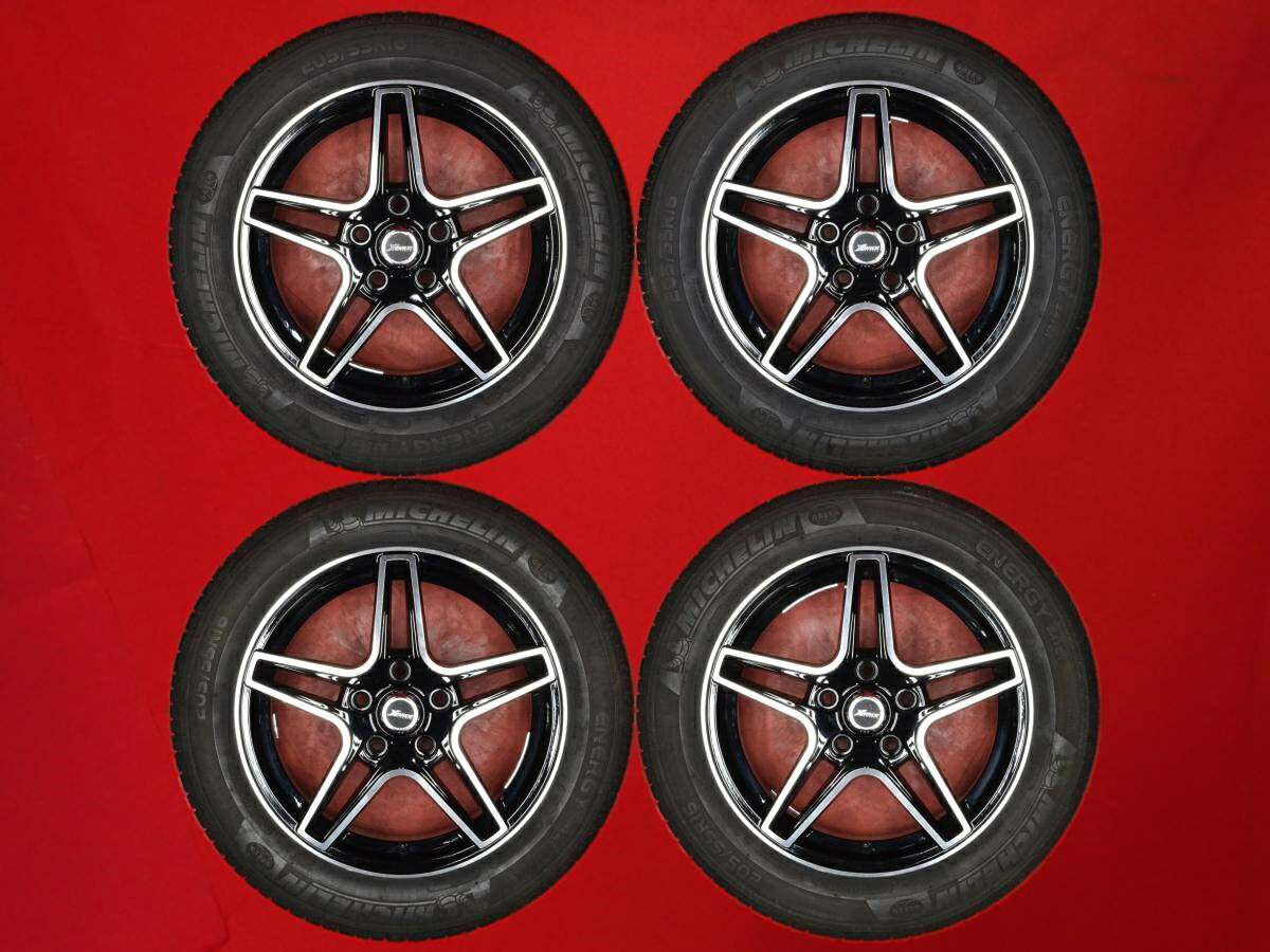 ミシュラン エナジー セイバー プラス MICHELIN ENERGY SAVER+ 205/55R16 91V X-RACE QC5112 6.5Jx16 +45 5/112 ブラックポリッシュ(ブラック&ポリッシュ) A4 アバント A4 ゴルフV ゴルフ プラス
