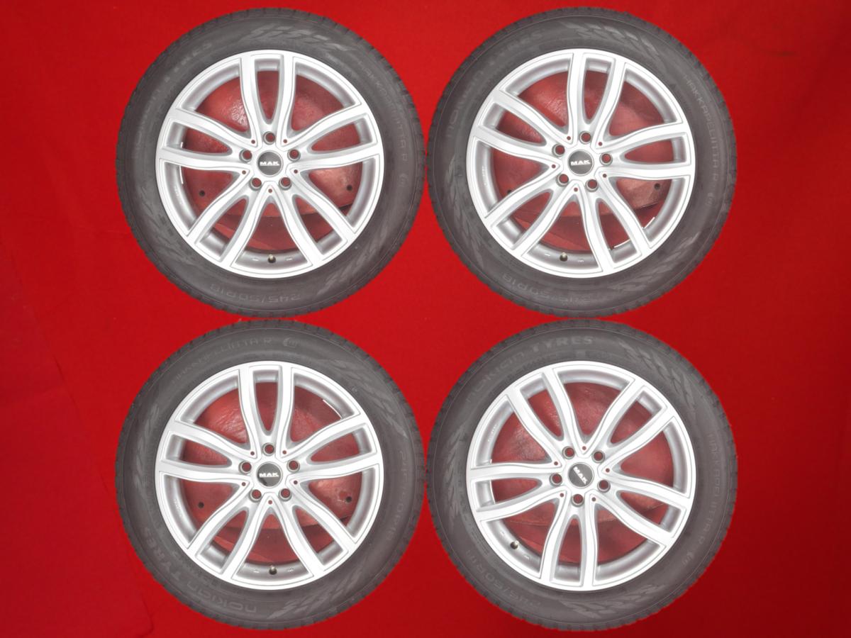 ノキアン ハッカペリッタ R3 NOKIAN HAKKAPELIITTA R3 245/50R18 100R MAK(マック) 5本スポーク 8Jx18 +30 5/112 シルバー(銀色)系 7シリーズ|中古タイヤ・ホイールの太平タイヤ