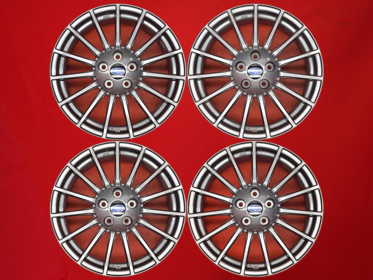 STi 15スポーク 8.5Jx18 +55 5/114.3 ガンメタ系 インプレッサ STI WRX STI インプレッサ WRX STI インプレッサ WRX S4 WRX|中古タイヤ・ホイールの太平タイヤ