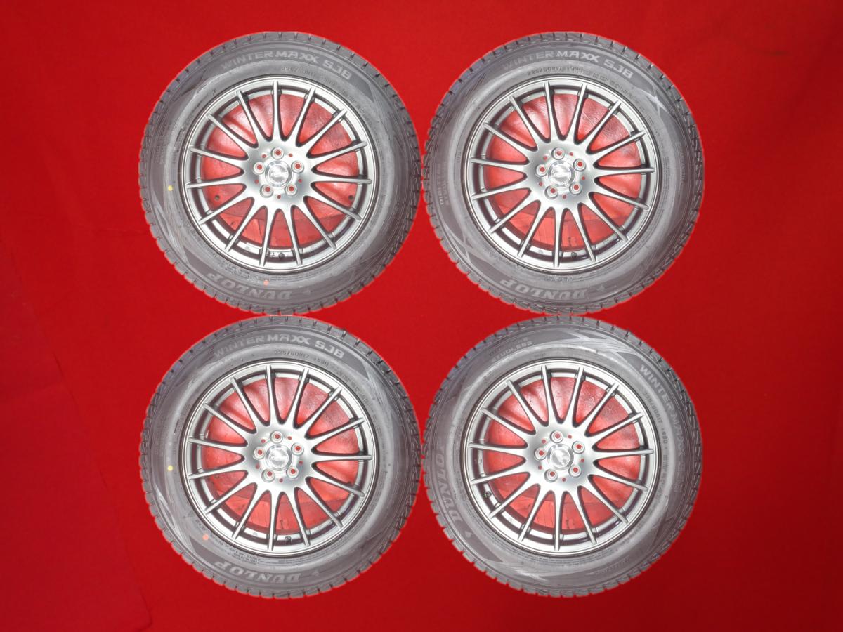 ダンロップ ウィンター MAXX SJ8 DUNLOP WINTER MAXX SJ8 225/60R17 99Q フィンタイプ - 7Jx17 +50 5/100 ガンメタ系 レガシィ アウトバック レガシィ ツーリング ワゴン XV フォレスター