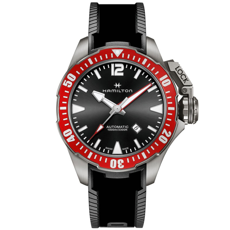 HAMILTON ハミルトン カーキ ネイビー OPENWATER AUTO TITANIUM H77805335 自動巻き 46mm チタン 100気圧防水 メンズ 国内正規品|TAIYODO