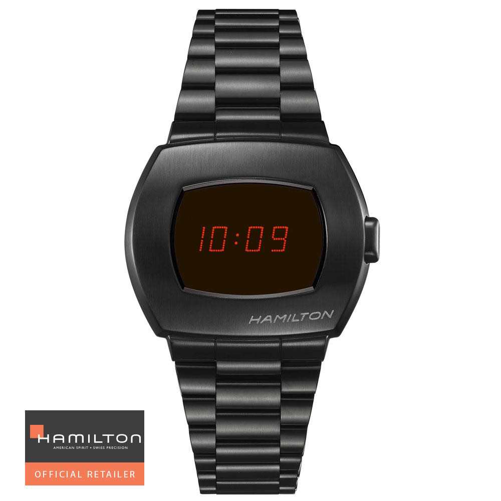 ハミルトン 腕時計 アメリカンクラシック HAMILTON PSR ブラック デジタルクォーツ Digital Quartz H52404130 国内正規品 メンズ