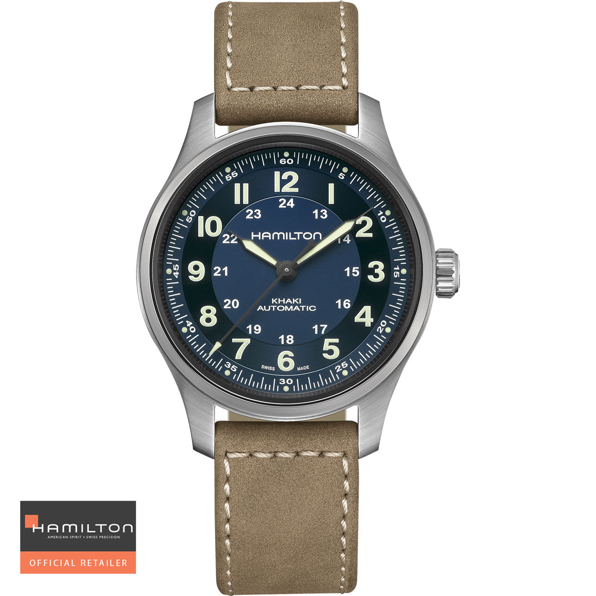 HAMILTON ハミルトン 腕時計 カーキ フィールド チタニウムオート 42mm H70545540 国内正規品