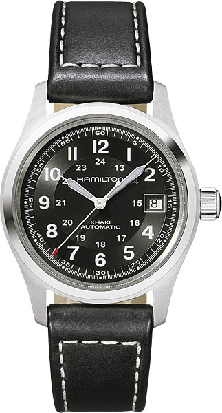 送料無料 HAMILTON ハミルトン 腕時計 カーキ フィールド オートRef.H70455733 国内正規品 メンズ 防水 機械式自動巻き ブラック 皮ベルト シースルーバック KHAKI オート ギフト 誕生日 プレゼント