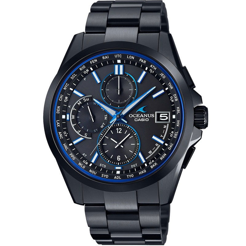 オシアナス タフ MVT ソーラー ブラック CASIO カシオ 腕時計オシアナス マンタMULTIBAND6 TOUGH MVT