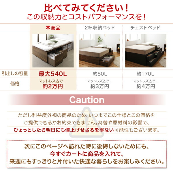 芸能人愛用 新品、未使用 布団で寝られる大容量収納ベッド 専用別売品