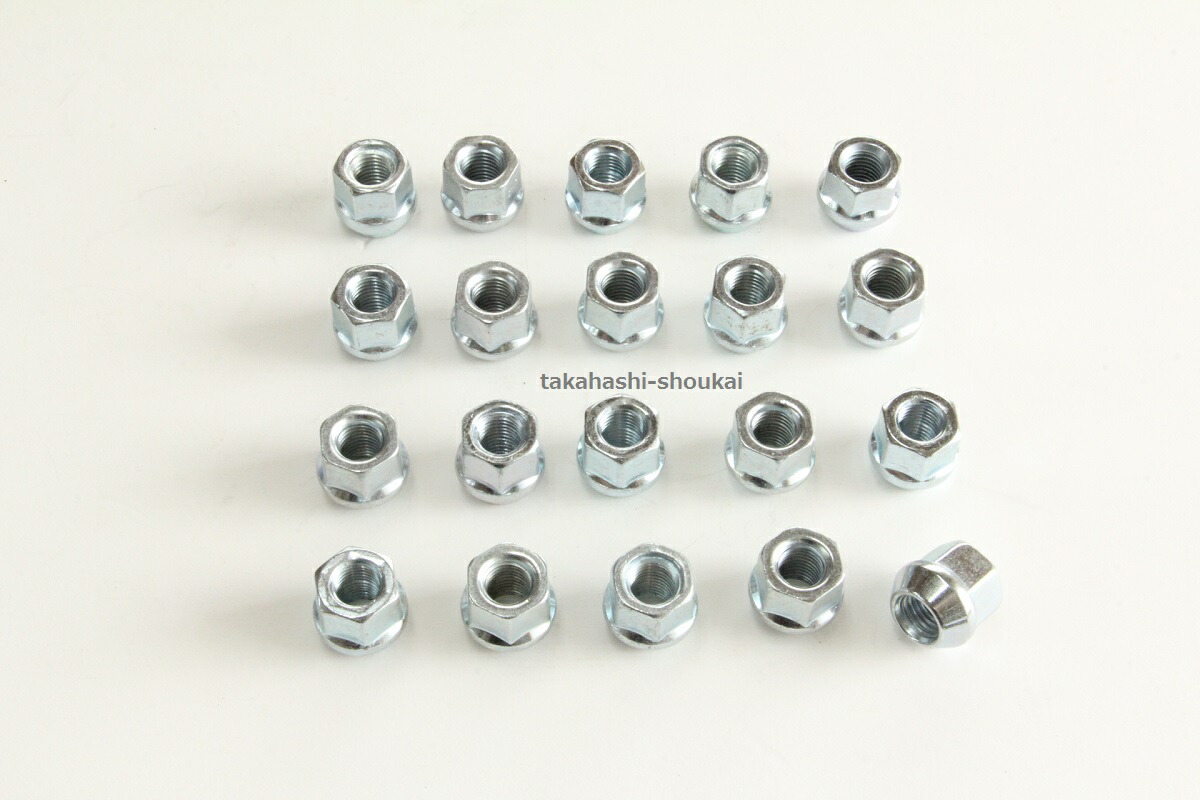 楽天市場】1/2 ホイール ナット スチール製 1本 貫通 タイプ シルバー