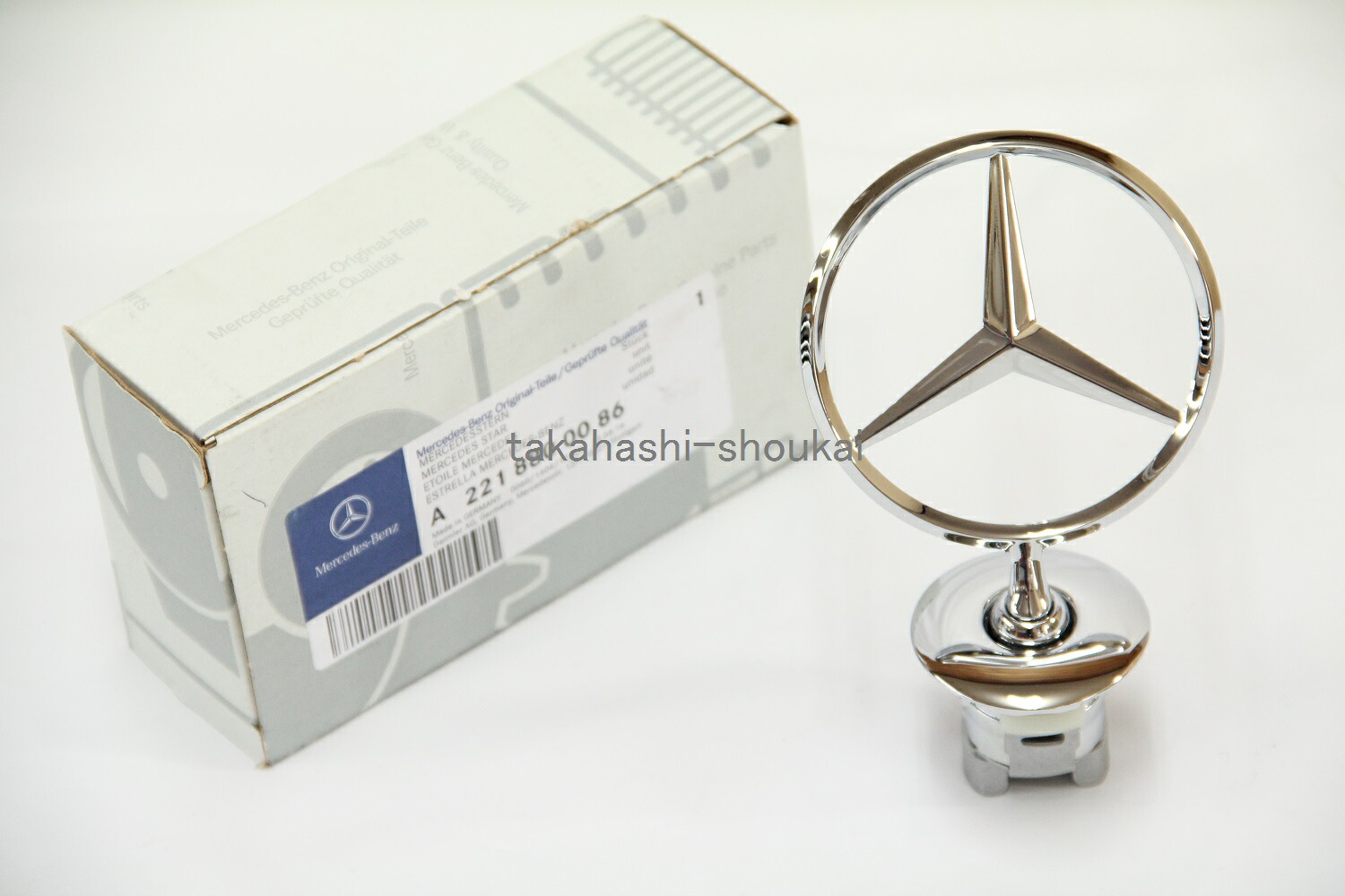 W222 Sクラス・W205 Cクラスベンツ純正品 ボンネット マスコット エンブレム品番：A2218800086 A205 C205 X222 V222 にも｜高橋商会 公式 店 7,810円