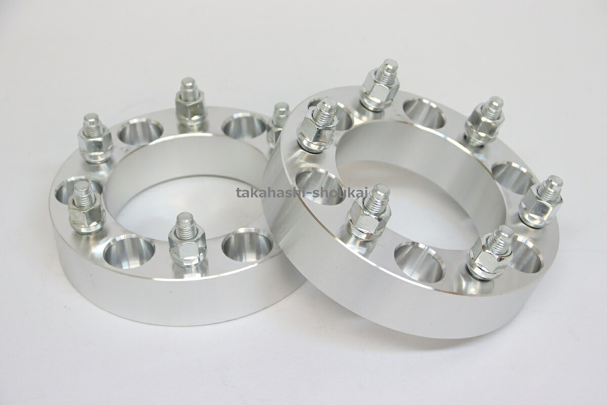 6穴 PCD変換 139.7(車両側)&rarr;135(ホイール側) ワイドトレッドスペーサー 2枚　厚さ：31.8mm　ねじサイズ M14ピッチ1.5・内径108mm｜高橋商会 公式 店