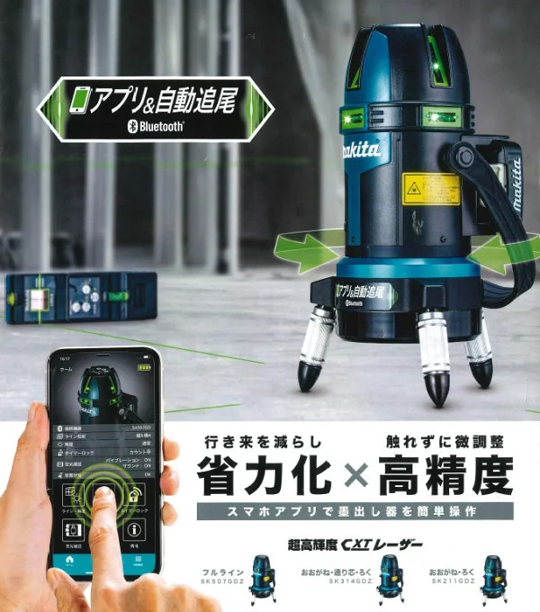 カテゴリー 【新品未開封】マキタレーザー墨出し器 SK210GDZN