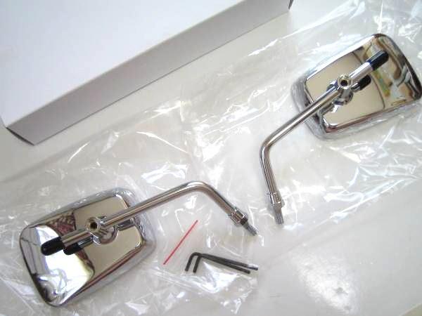 ★メッキ仕様! AZタイプ ミラー 10mm 逆ネジ SET *YAMAHA