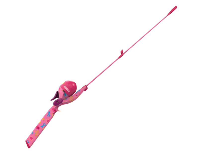 ゼブコ Zebco ワンダーウーマン WonderWoman 水に浮く スピンキャストリール一体式ロッド グラスロッド バスフィッシング ハゼ釣り 桟橋画像