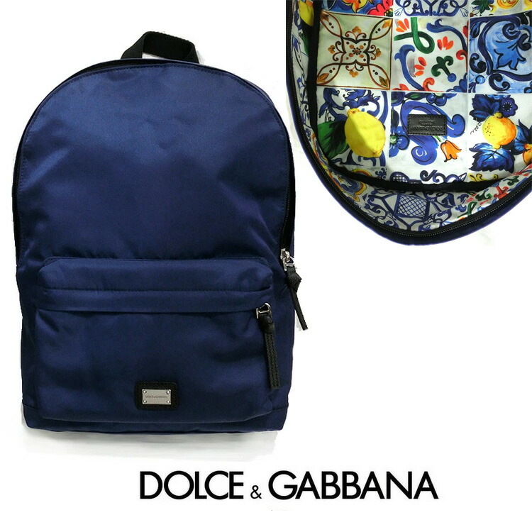 【楽天市場】ドルガバ リュックサック ドルチェアンドガッバーナ バックパック DOLCE&GABBANA バッグ キッズ em0034 新品 ナイロン  かばん 鞄 カバン 無地 ダークブルーパスケース付き 並行輸入品 敬老の日 : 宝石のプリマローズ1980