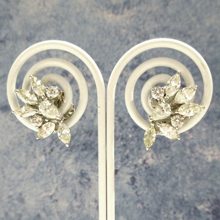 K18WG 天然ブルーダイヤ ピアス 楽天市場】WG18K 天然 ブルー ダイヤモンド ダイヤモンド ピアス