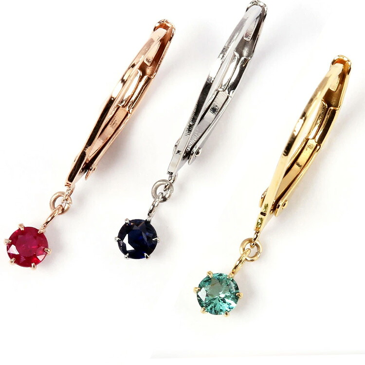 金属アレルギー negozietto[両耳用]天然石 誕生石 ピアス 3ミリ ピアス フック ジャーマンフック 落とさない 落ちない 揺れる ステンレス ピアス 両耳用 3mm 6本爪(ND) レディース w1s15-f0022 ファーストピアス セカンドピアス クリスマス